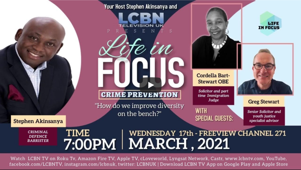 LIVE: How Do We Improve Diversity on the Bench? | Life in Focus With ...